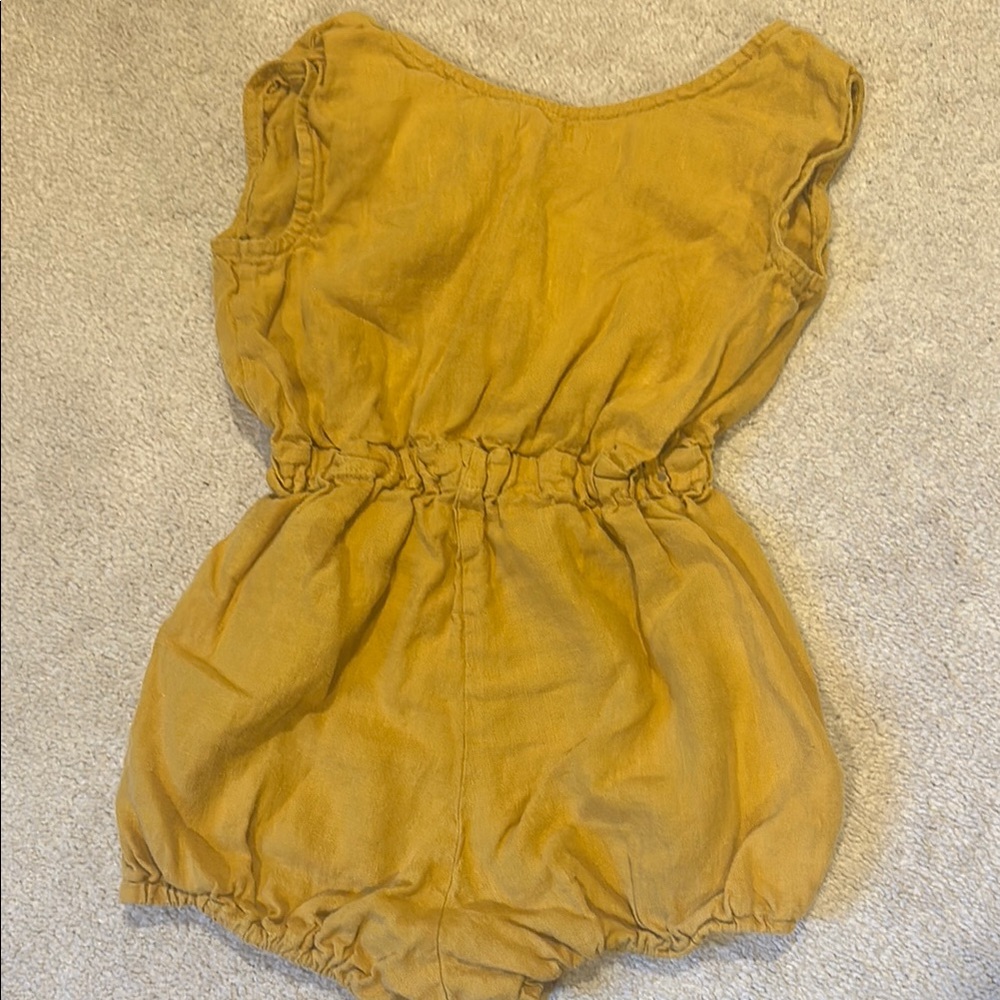 Kids Mustard Yellow Romper